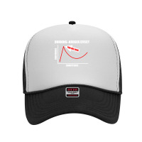 Dunning–kruger Effect Cognitive Bias Funny You Are Here Gift Pullove Foam Trucker Hat | Artistshot