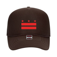 The District Of Columbia Flag (red)   Washington D.c. Pullover Hoodie Foam Trucker Hat | Artistshot