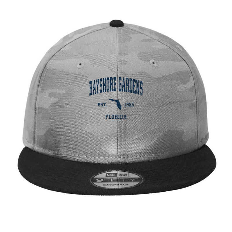 Bayshore Gardens Florida Fl Vintage Athletic Navy Sports Des T Shirt Camo Snapback by graftmshindeatw | Artistshot