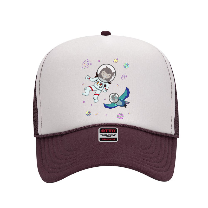 Jaiden Animations Astronaut Surrounded By Bird, Stars And Planets, Hav Foam Trucker Hat by MICHAELMOLINA | Artistshot