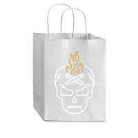 Campfire Skull Cub Paper Bag - 8 X 4 1/2 X 10 1/4 | Artistshot