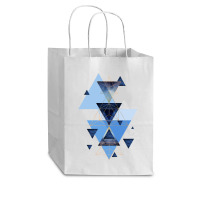 Geometric Triangle Compilation In Blue Cub Paper Bag - 8 X 4 1/2 X 10 1/4 | Artistshot