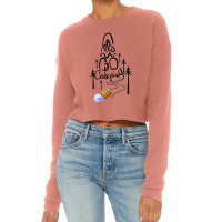 Let Go Camping Cropped Sweater | Artistshot