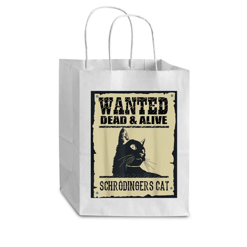 Wanted Dead Or Alive Schrodinger_s Cat Cub Paper Bag - 8 x 4 1/2 x 10 1/4 by cm-arts | Artistshot