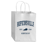 Hopkinsville Kentucky Ky Vintage Athletic Navy Sports Design T Shirt Cub Paper Bag - 8 X 4 1/2 X 10 1/4 | Artistshot