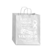 Alagille Syndrome Doesn't Come With A Manual Warrior T Shirt Debie Paper Bag - 10 X 5 X 13 | Artistshot