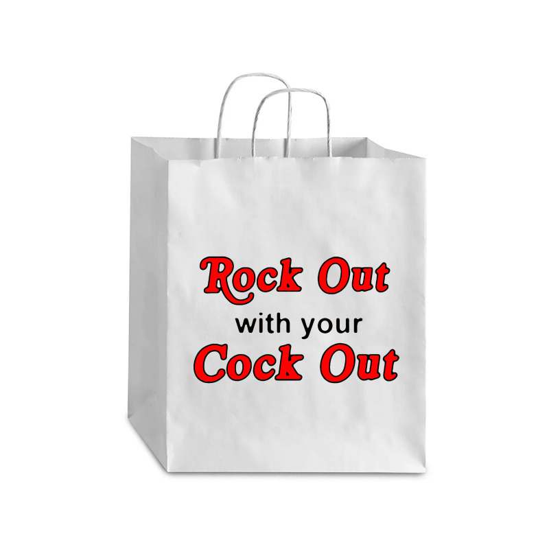 Rock Out With Cock Out Debie Paper Bag - 10 X 5 X 13 | Artistshot