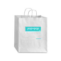 Pop Pop Funny Meaning Grandpa Pop Pop Gifts Idea Debie Paper Bag - 10 X 5 X 13 | Artistshot