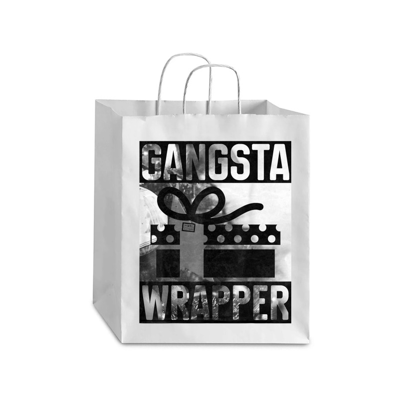 Gangsta Wrapper Gangster Rap Gift Vintage Christmas T Shirt Debie Paper Bag - 10 X 5 X 13 | Artistshot