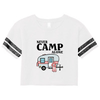 Never Camp Alone  Camper Love Poodle Dog Scorecard Crop Tee | Artistshot