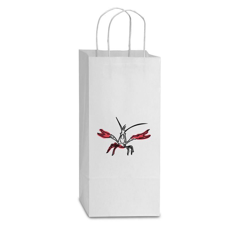 Crustaceancore For Ocean And Animal Lovers Sea Life Double Wine Paper Bag - 6 1/2 X 3 1/2 X 12 3/8 | Artistshot