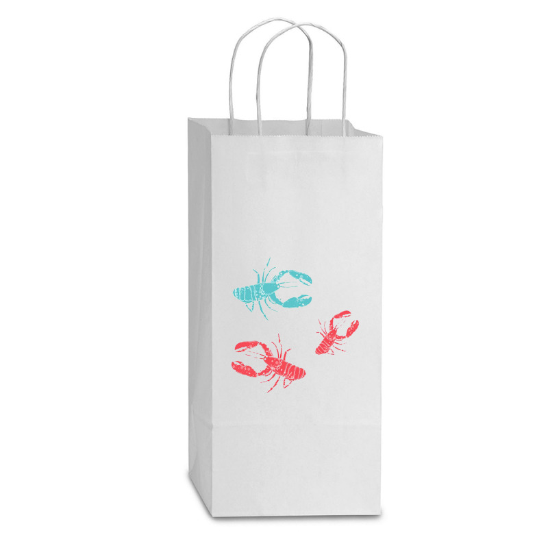 Lobsters Crustacean Core Double Wine Paper Bag - 6 1/2 X 3 1/2 X 12 3/8 | Artistshot