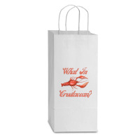 What In Crustacean  Cute Crustaceancore Double Wine Paper Bag - 6 1/2 X 3 1/2 X 12 3/8 | Artistshot