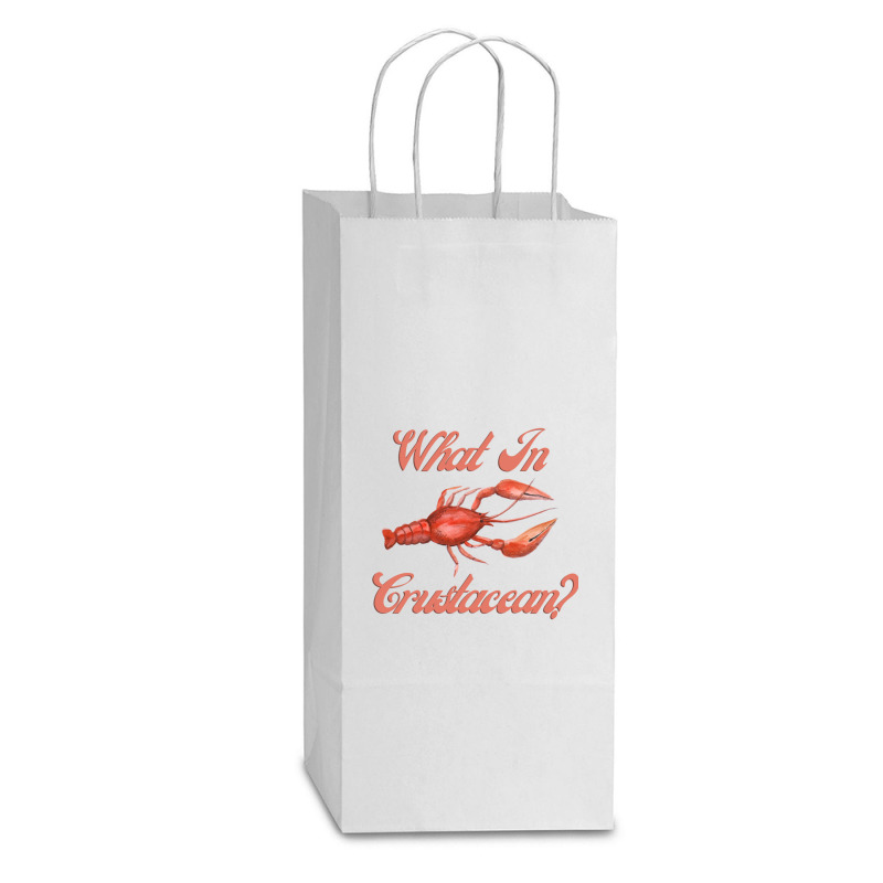 What In Crustacean  Cute Crustaceancore Double Wine Paper Bag - 6 1/2 X 3 1/2 X 12 3/8 | Artistshot