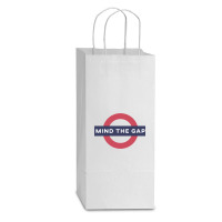 Mind The Gap Sweatshirt Double Wine Paper Bag - 6 1/2 X 3 1/2 X 12 3/8 | Artistshot