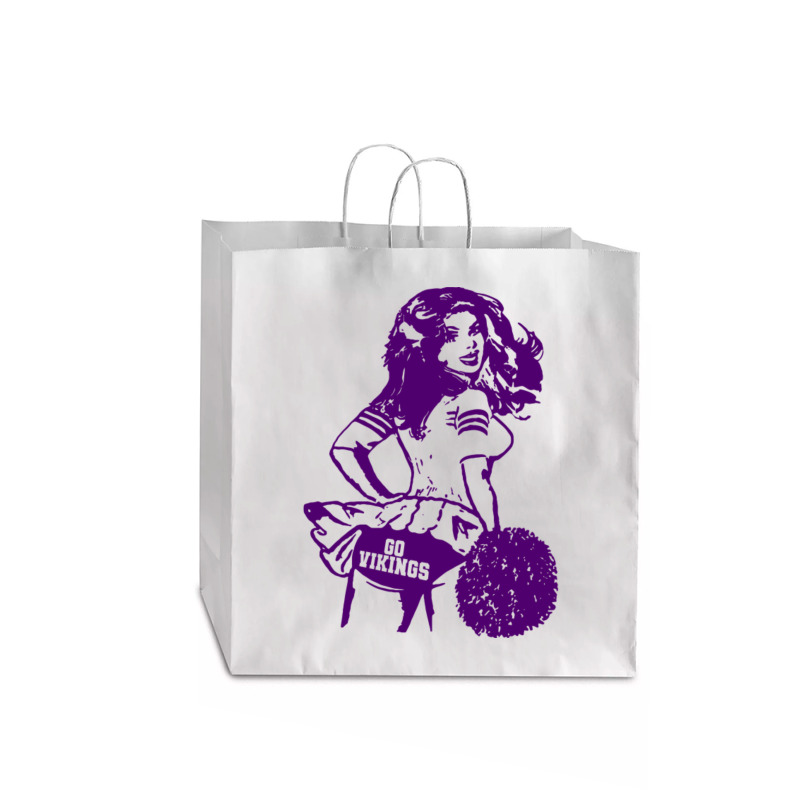 Minnesota Retro Cheerleader Jumbo Paper Bag - 18 X 7 X 18 3/4 | Artistshot