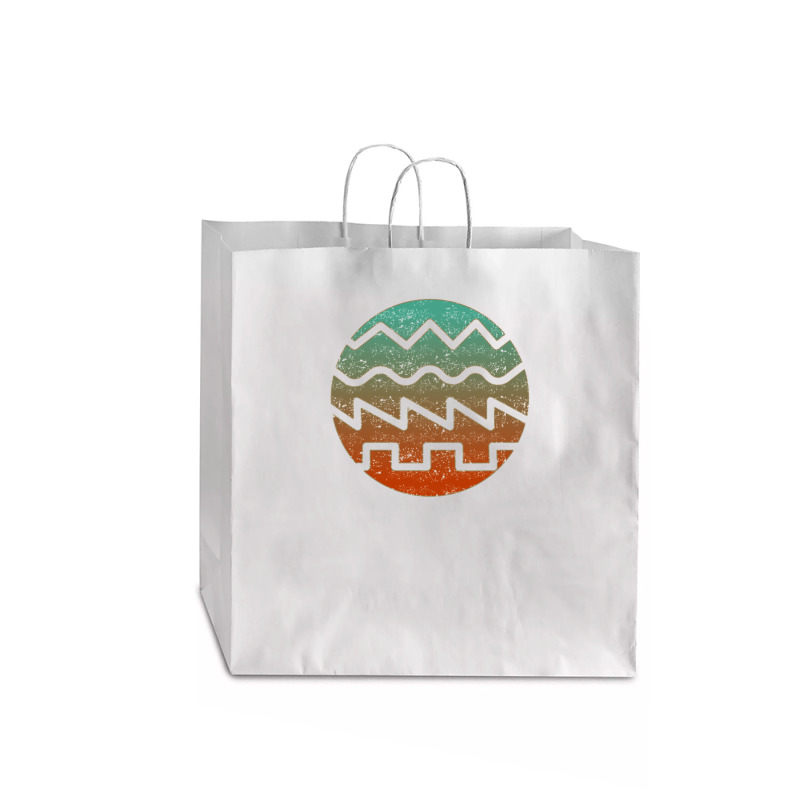 Synthesizer Fan Waveform Jumbo Paper Bag - 18 X 7 X 18 3/4 | Artistshot