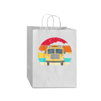 Retro Yellow School Bus For School Bus Driver And Busman Mart Paper Bag -13 X 7 X 17 | Artistshot