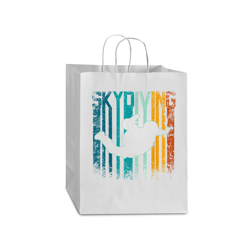 Retro Vintage Skydiving Mart Paper Bag -13 X 7 X 17 | Artistshot