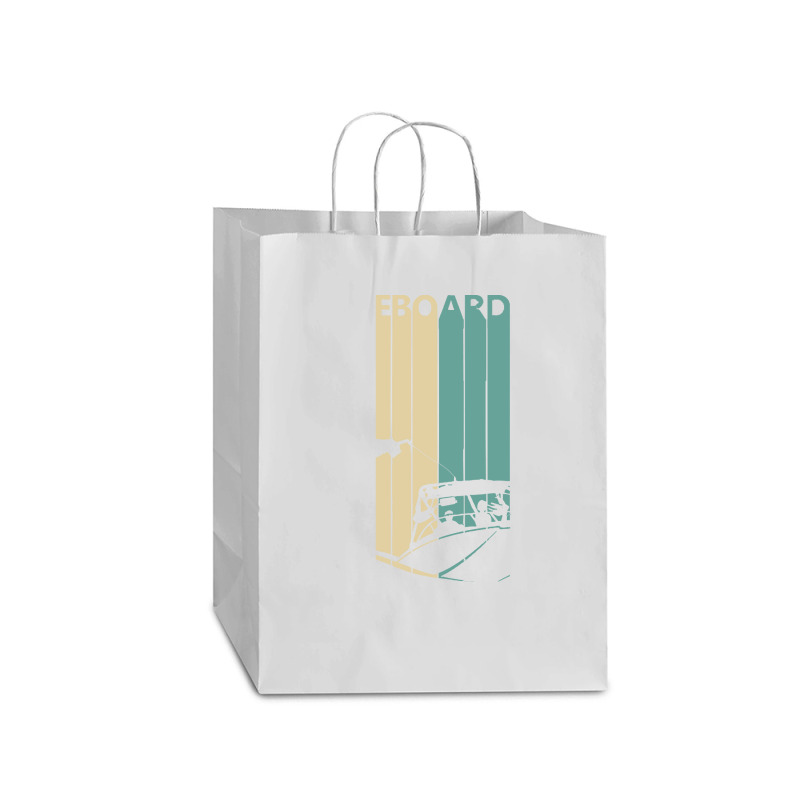 Wakeboard T  Shirt Wakeboard Gifts   Vintage 1980s Wakeboard T  Shirt Mart Paper Bag -13 X 7 X 17 | Artistshot