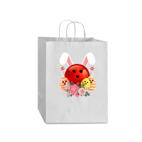 Bowling Easter Bunny Egg 2020 Rabbit Flowers Pascha Bowler Mart Paper Bag -13 X 7 X 17 | Artistshot