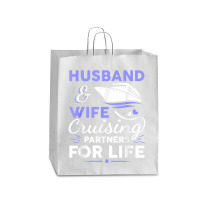 Funny Cruising Design For Husband Wife Couples Cruise Ship T Shirt Queen Paper Bag - 16 X 6 X 19 1/4 | Artistshot