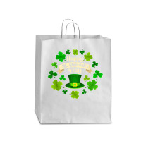 Happy St. Patrick's Day  Funny St Patricks Day T Shirt Queen Paper Bag - 16 X 6 X 19 1/4 | Artistshot