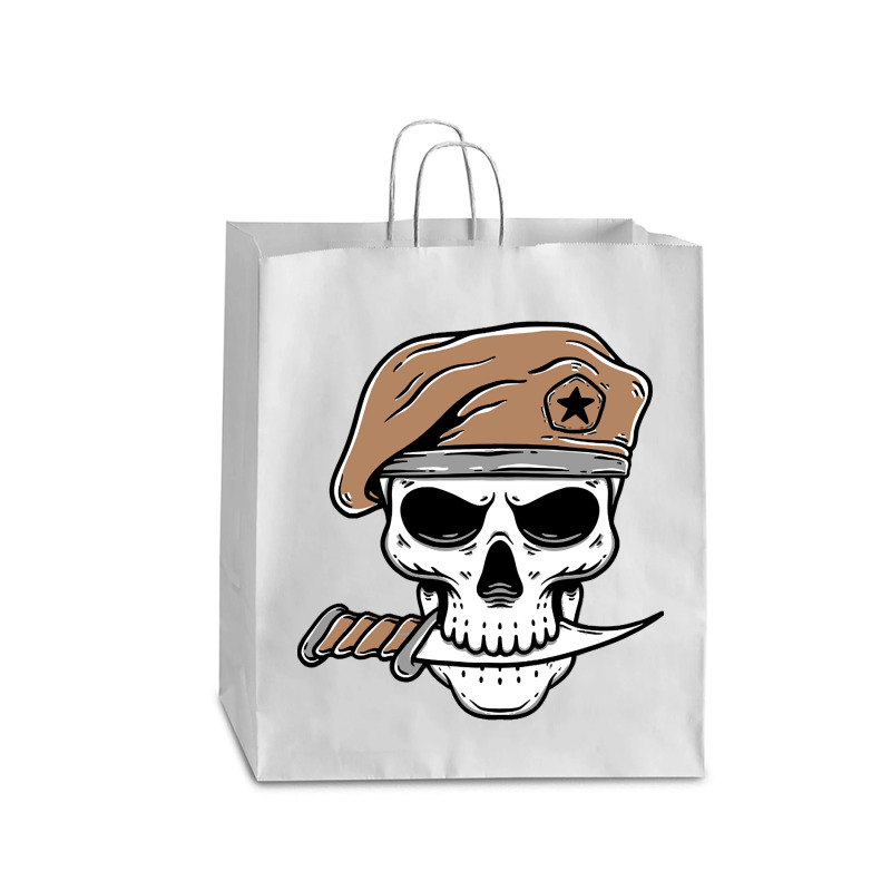 Skull Soldier Army With Knife, Skull Soldier Army With Knife Art, Skul Queen Paper Bag - 16 X 6 X 19 1/4 | Artistshot