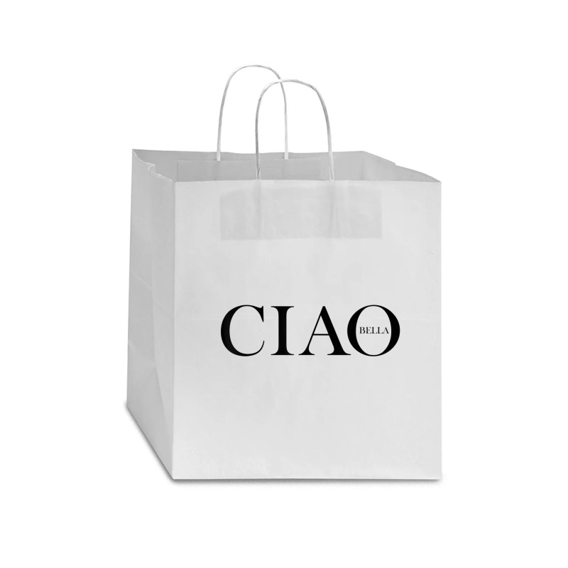 Ciao Bella Italian Greeting In Italy Star Paper Bag - 13 X 7 X 13 | Artistshot