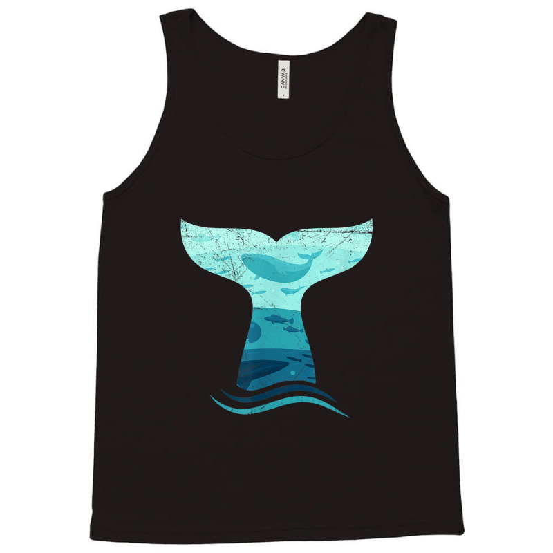 Whale Tail In Waves  Orca Ocean Tank Top | Artistshot