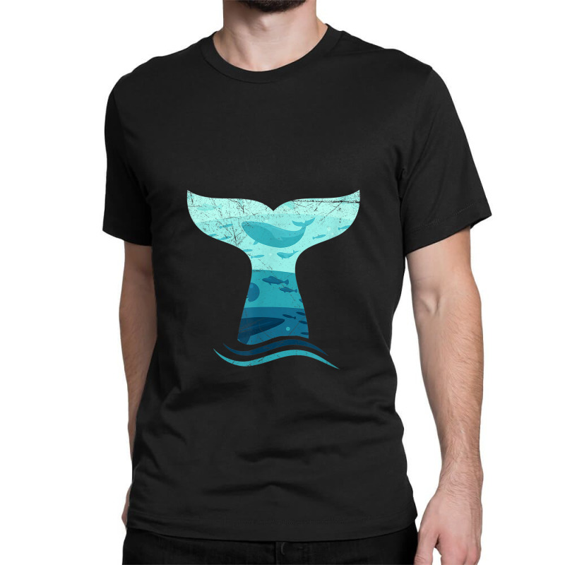 Whale Tail In Waves  Orca Ocean Classic T-shirt | Artistshot