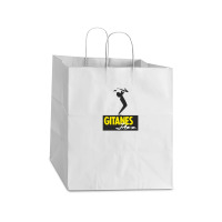 Cool Gitanes Jazz Design Take Out Paper Bag - 14 X 10 X 15 1/2 | Artistshot