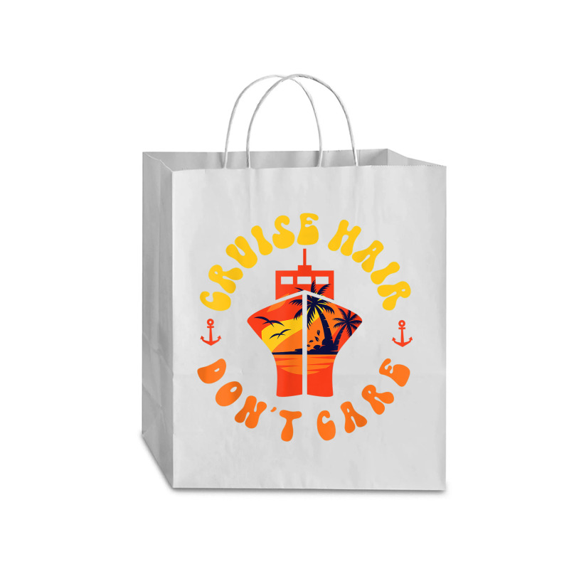 Cruise Ship Vacation Girl Cruise Hair Don't Care Traveler Paper Bag -13 X 6 X 15 3/4 | Artistshot