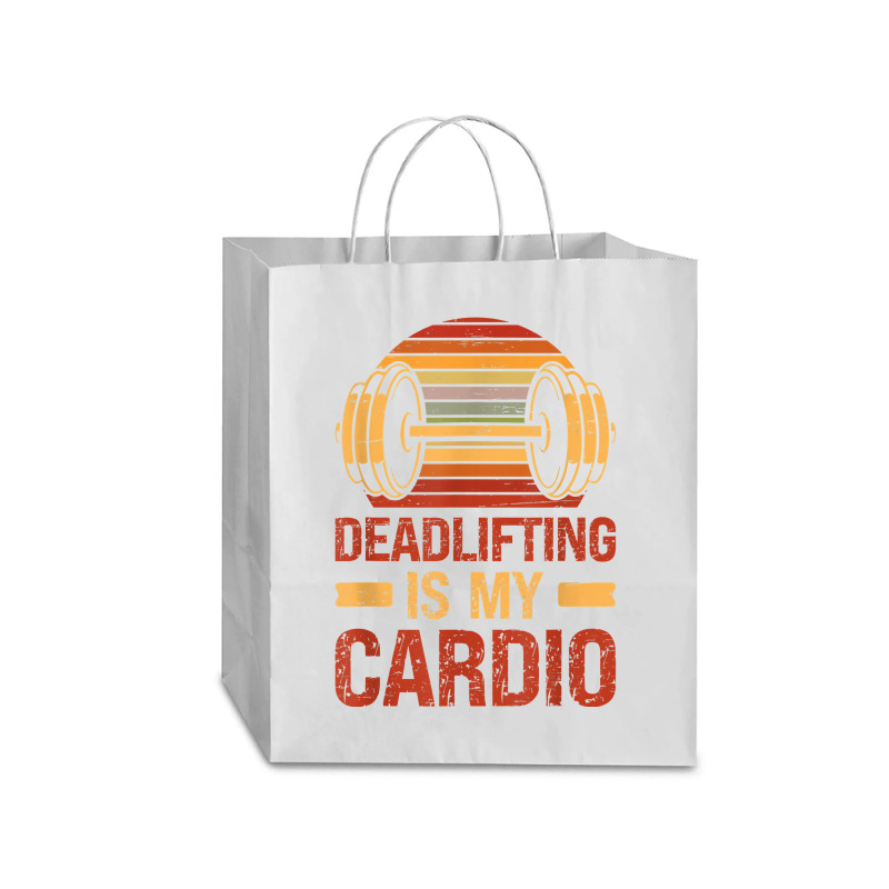 Deadlifting Is My Cardio Body Fitness Workout Exercise T Shirt Traveler Paper Bag -13 X 6 X 15 3/4 | Artistshot