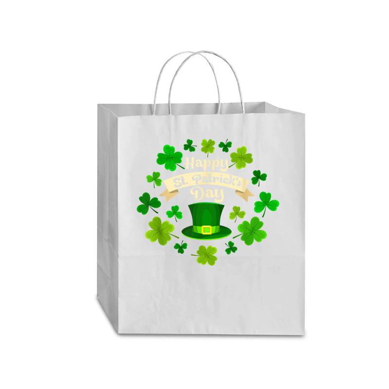 Happy St. Patrick's Day  Funny St Patricks Day T Shirt Traveler Paper Bag -13 X 6 X 15 3/4 | Artistshot