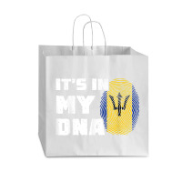 It's In My Dna Barbados Flag Fingerprint Men Women Vogue Paper Bag - 16 X 6 X 12 | Artistshot