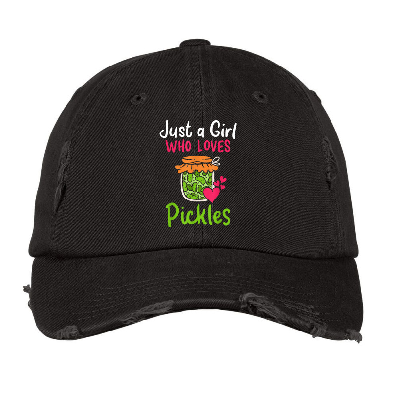 Pickles Just A Girl Who Loves Pickles Canning T Shirt Vintage Cap by phuongvu | Artistshot