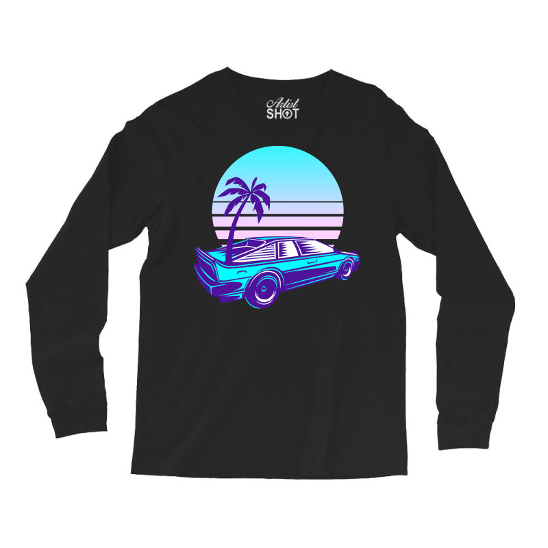 Synthwave T  Shirt Futuristic Car Retro Sunset Synthwave T  Shirt Long Sleeve Shirts by brandycassin456 | Artistshot