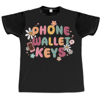 Phone Wallet Keys Graphic T-shirt | Artistshot