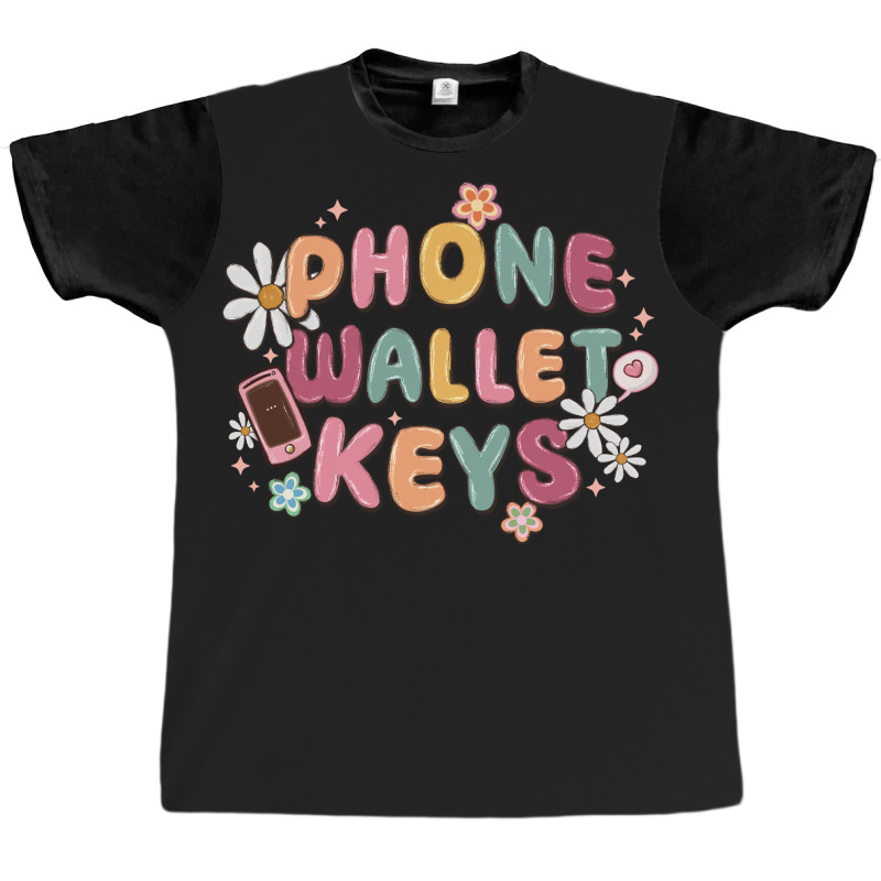 Phone Wallet Keys Graphic T-shirt | Artistshot