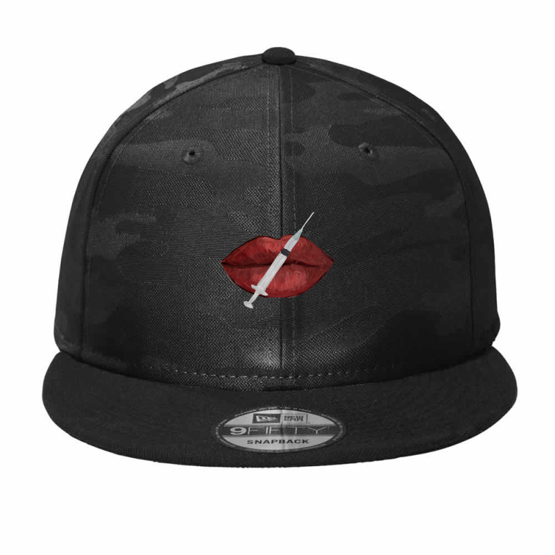 Nurse Injector Lip Filler Injections Cosmetics Tee Camo Snapback | Artistshot