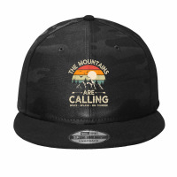 Vintage The Mountains Are Calling Space Splash Big Thunder T Shirt Camo Snapback | Artistshot