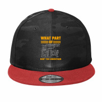 What Part Of Don T You Understand  Electronic Engineer Gift Camo Snapback | Artistshot