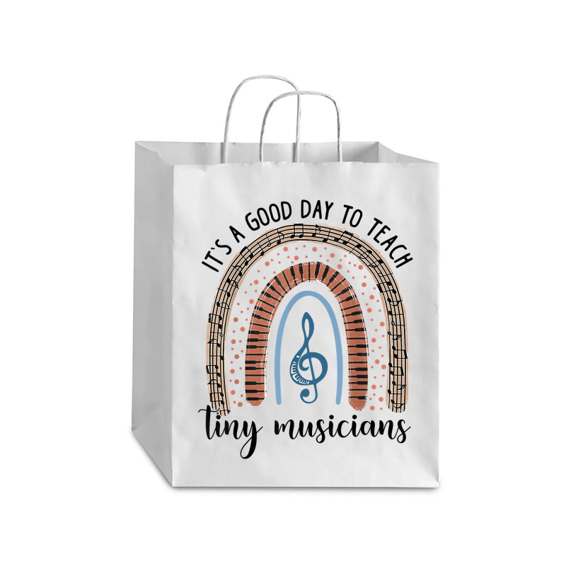 Its A Good Day To Teach Tiny Musicians Music Teacher Rainbowgift Debie Paper Bag - 10 X 5 X 13 | Artistshot