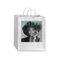 Womens Whitney Houston Shooting Star V Neck T Shirt Debie Paper Bag - 10 X 5 X 13 | Artistshot