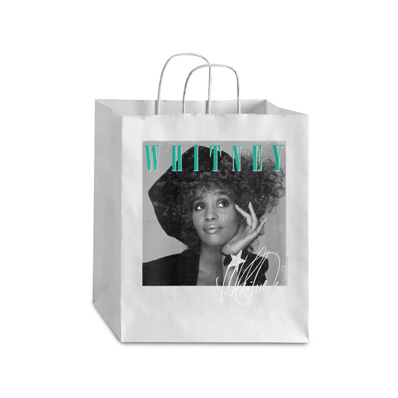 Womens Whitney Houston Shooting Star V Neck T Shirt Debie Paper Bag - 10 X 5 X 13 | Artistshot