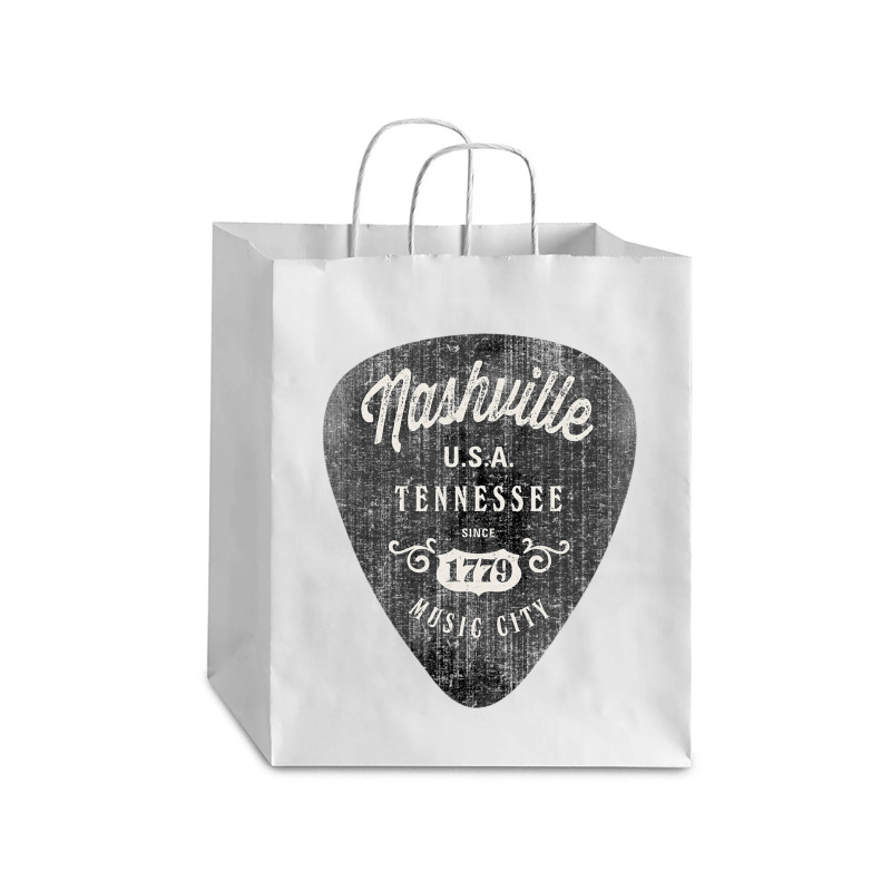 Nashville Music City Usa Vintage Debie Paper Bag - 10 X 5 X 13 | Artistshot