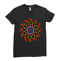 Traditional Diwali Rangoli Art 3d Ladies Fitted T-shirt | Artistshot