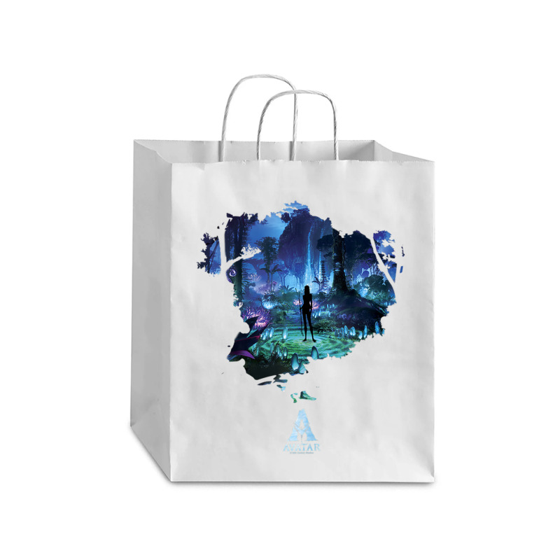 Avatar Pandora At Night Movie Poster Tank Top Debie Paper Bag - 10 X 5 X 13 | Artistshot