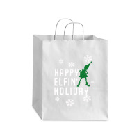 Happy Elfin Holiday [gemuk] Debie Paper Bag - 10 X 5 X 13 | Artistshot